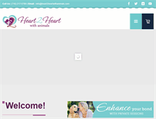 Tablet Screenshot of heart2heartwithanimals.com